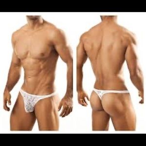 Joe Snyder Lace Thongs (Black & White)